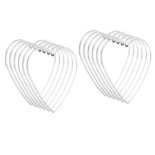 5inch Dream Catcher Rings, 12 Pcs Metal Heart Shape Macrame Wreath Floral Rin...