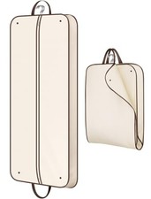 " Foldable Garment Bags for Travel for Women Dress Bags for Gowns Long 60 Beige