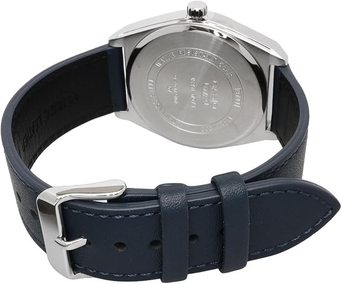 CASIO MTP-M300L-7AV MOON PHASE LEATHER BAND ANALOG WHITE DIAL