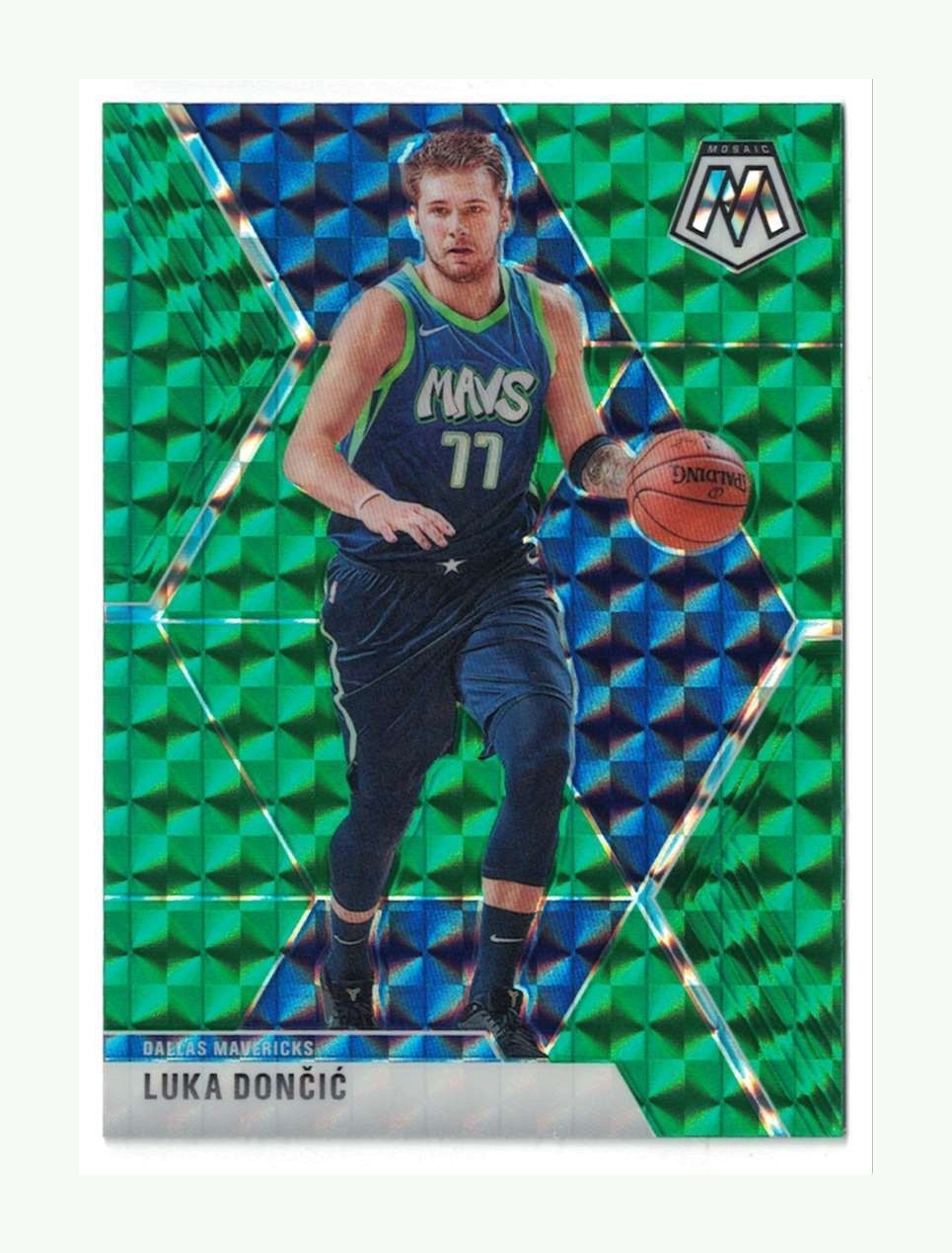 2019-20 Panini Mosaic Green Prizm #44 Luka Doncic Dončić