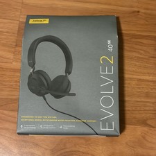 Jabra Evolve2 40 SE Wired Mono Noise Cancelling Headset-Feature 3-Microphone-NEW