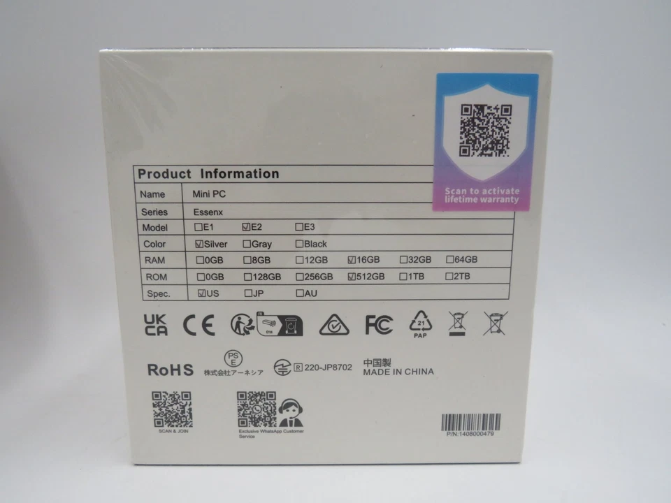 KAMRUI Essenx E1 Mini PC Mini Computer Intel Twin Lake N150 8GB / 256GB SSD NEW - Image 3 of 4