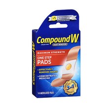 Compound W Wart Remover - Maximum Strength One Step Pads 14 each By Compound W