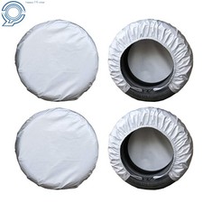 Fits 27-29 Inch 4 Layers Tire Covers Set Of 4 For Rv Travel Trailer Camperc