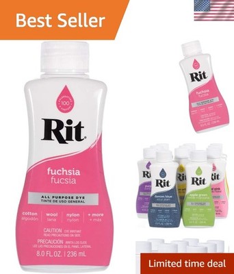 8 Oz Fuchsia Rit Dye Liquid   Perfect for Tie-Dye, Ombre & Shibori Projects