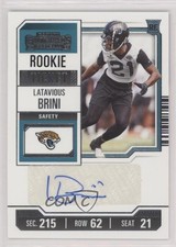2023 Panini Contenders Rookie Ticket Latavious Brini #249 Auto 0v82