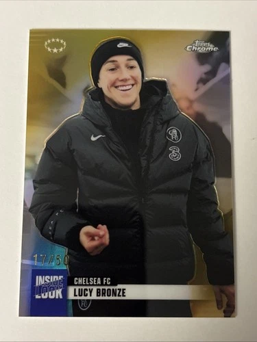 2025-26 Topps Chrome UEFA Women's Inside Look Lucy Bronze Gold Refractor /50
