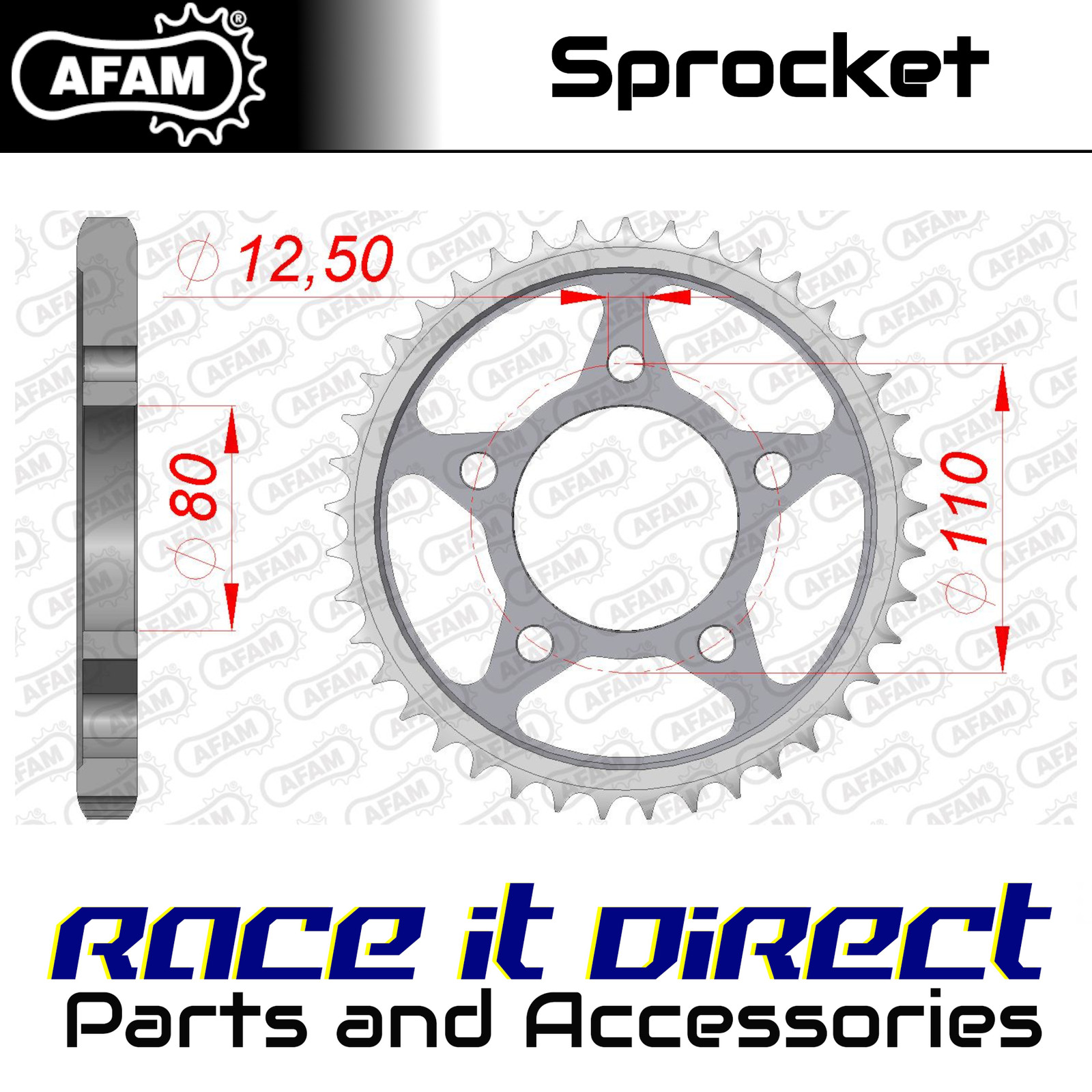 AFAM 10605-45 REAR STEEL 45T, 530