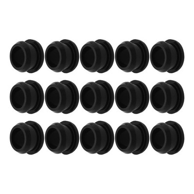 15Pcs 16mm / 5/8 Inch Drill Hole,1/2 Inch ID Rubber Grommet, Top Hat Grommet,...