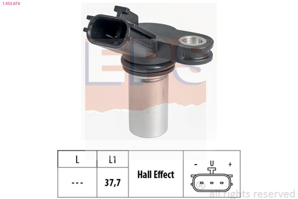 EPS Nockenwellensensor Hallgeber ZüNdimpulsgeber 1.953.674 FüR K12 Micra Nissan-image