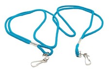 Teal Lanyard Keychain, ID, Or Cell Phone 36" Rope Holder - Lot Of 2