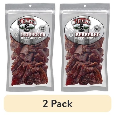 Peppered Beef Jerky 10oz Resealable Bag 2 Pack Fresh Premium Quality