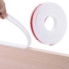 U-Shape Edge Banding 16.4ft Self-Adhesive Veneer Edging Strip 18mm Width White