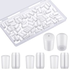 60 PCS White Rubber Feet Grid Sink Protector Wire Rack Grate Bumper Parts