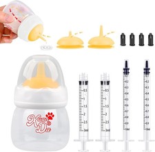 Safe 60ml Nursing Bottle for Puppies and Kittens with Tear-Resistant Nipples
