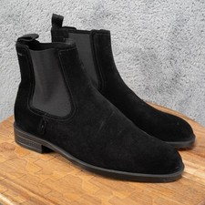 BOSS Hugo Boss Men's Black Suede Chelsea Boots Pull On Ankle Uk 6.5 US 7.5