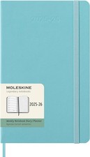 2025 2026 Large Weekly Planner 18 Month Calendar Hard Cover Moleskine 5x8.2