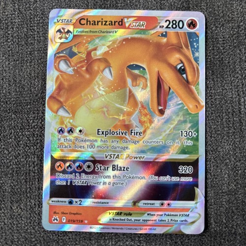 Pokémon TCG Charizard VSTAR Crown Zenith Holo Ultra Rare Card 019/159 NM