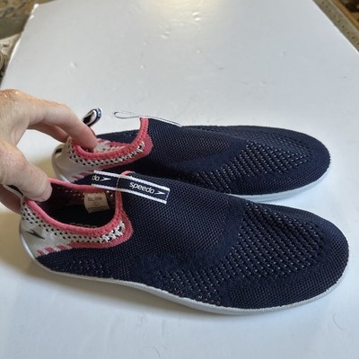 Speedo Womens  Shoe Size  9/10 L Navy Pink & White Surf Strider Water Shoes