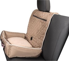 PetBed2GO, TAN..Pet Bed Cushion  Car Seat Cover, 26x20x6"