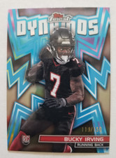 2024 Topps Finest Dynamos Sky Blue Refractor 119/150 Bucky Irving #DYN-6