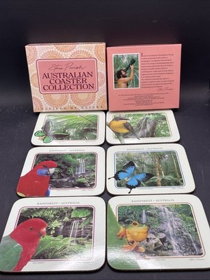 Steve Parish Australian Collection Rainforest 6er Set Getränkeuntersetzer gebraucht