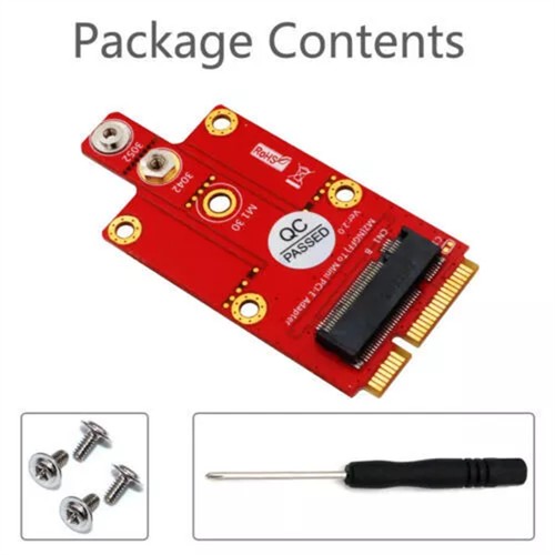 XT-XINTE M.2 Key B to Mini PCI-E Adapter with NANO SIM Card Slot for 3G/4G/5G - Picture 4 of 6