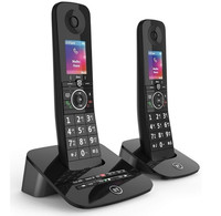 BT Premium Phone Cordless Telephone 2 Handsets Call Blocking Black