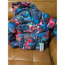 Obermeyer Kids Isla Jacket Bloominscence Print Hooded Puffer Size M (10/12)