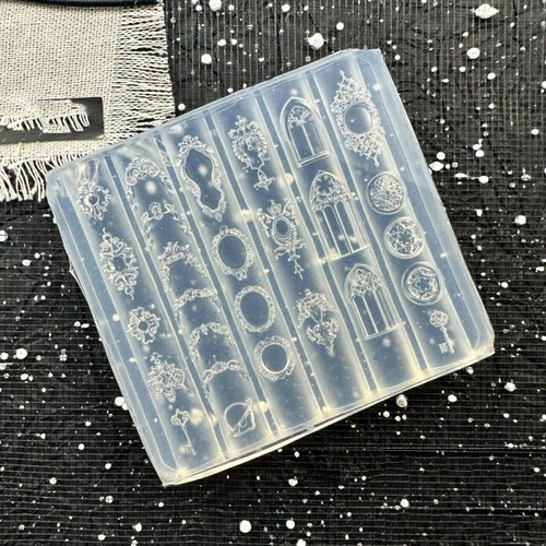 European Floral Embossed Silicone Mold For Easy DIY Nail Art Manicure Templates - Picture 5 of 8