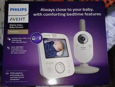 Philips Avent Premium Baby Monitor with 1080p Camera and SenseIQ App Open Box 