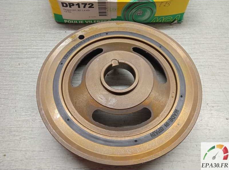 Poulie damper PEUGEOT 207 307 1.6 HDi courroie vilebrequin DP172