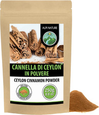Cannella in Polvere Di Ceylon 250G, Canella Ceylon, Bastoncini Macinati per Cuci