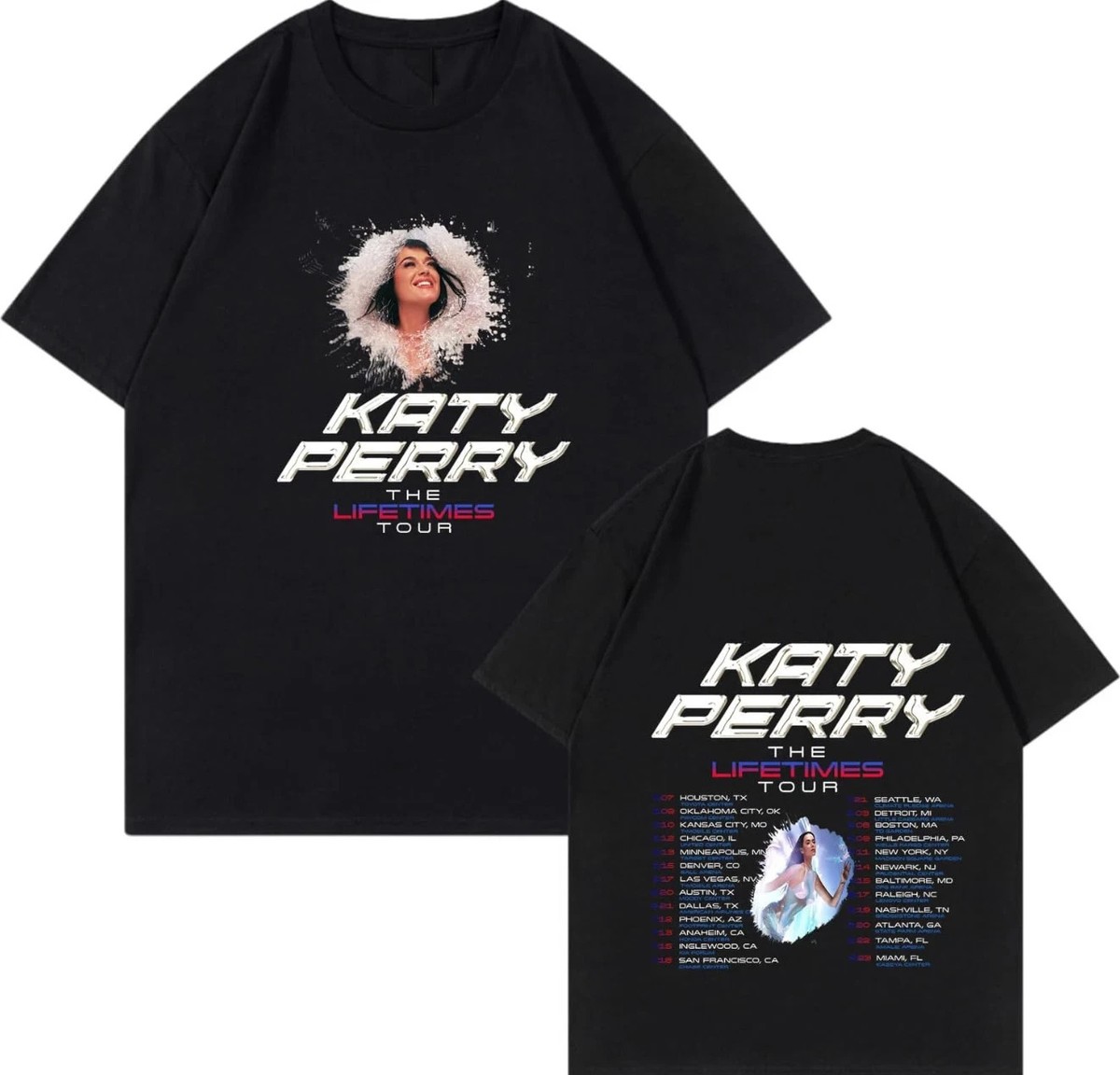 Katy Perry 2025 USA Merch The Lifetimes Tour Music Unisex T-Shirt