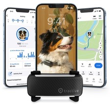 Tractive Smart Dog GPS Tracker | Live Pet Tracker with Virtual Fence | Vital Sig