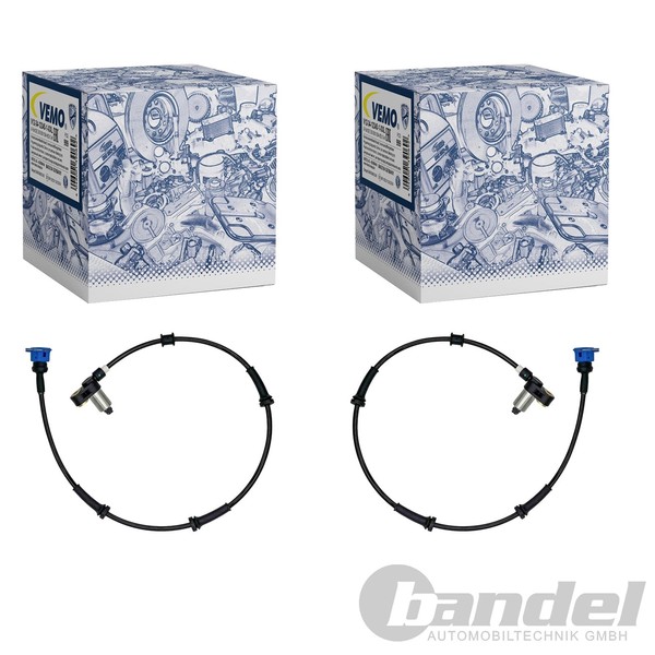 2X Vemo ABS-SENSOR Raddrehzahl Hinten Li+Re Passend FüR CitroËN Saxo Peugeot 106-image