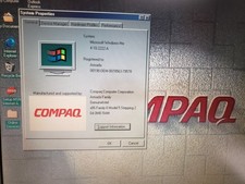 Vintage Compaq Armada 1700 PII-233MHz 64MB 40GB CDROM Floppy Laptop Win98