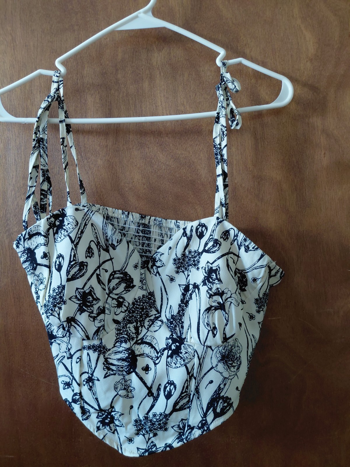 Women's Floral Crop Tank Top