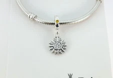 Authentic PANDORA Sparkling Sun 792840C01 Charm