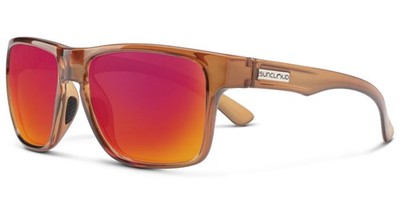 Suncloud Polarized Rambler Amber Square Sunglasses w/Mirror Lens 2021261NM57OZ