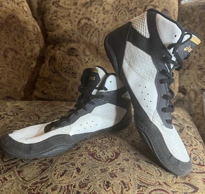 Asics Matflex Wrestling Shoes Black White US 8.5 Lightweight Athletic Sneakers
