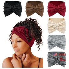 7" Extra Wide Headbands for Women - Large Thick Turban Head Wrap - Size 7"
