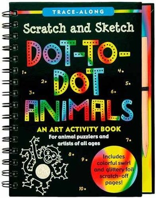 Dot-to-Dot Animals Scratch & Sketch - Hardcover, by Lee Nemmers - Acceptable n
