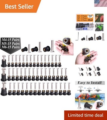 Quality Assured 45-Piece Neoprene Well Nuts with Stainless Screws - Easy Install