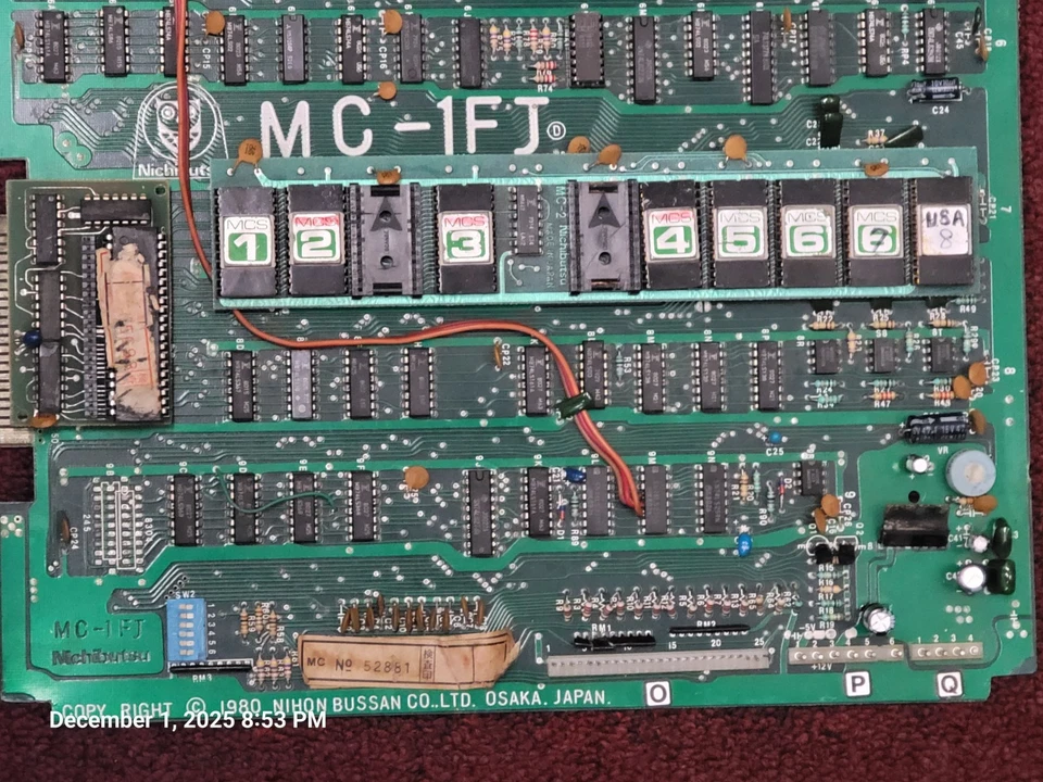 Moon Cresta Nichibutsu Original No JAMMA ARCADE PLACA DE CIRCUITO PCB Funcionando Foto 3 de 4