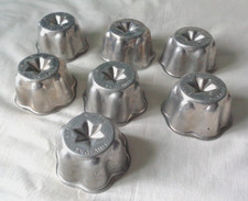 Vintage Nutbrown Star Dome Jelly/Pate Moulds x 7