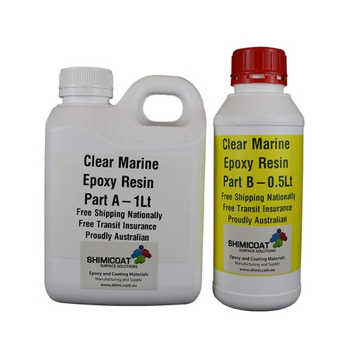 Clear Marine Epoxy Resin High Gloss Coat/Casting 2Pk DIY KIT Salt&Chem Resistant - Picture 14 of 43