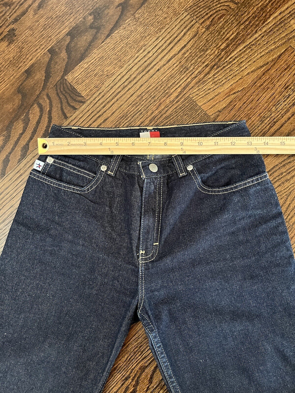 Tommy Hilfiger Junior Girls Denim Jeans Flare Bootcut Sz 14 - View 6