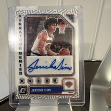 2023-24 Donruss Optic Jericho Sims Signature Series Auto SS-SMS New York Knicks