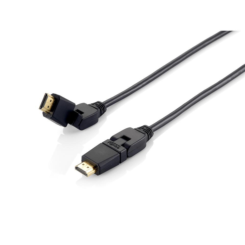 оборудовать высокоскоростным кабелем HDMI 2.0 длиной 3 м с поворотом на 180° Видеокабель Stecker Typ-A